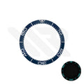 Full Luminous Ceramic Sloped 38mm Bezel Insert for Omega Seamaster SM300: Blue
