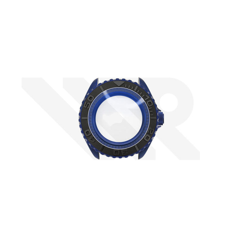 SKX Sandgestrahltes Gehäuse-Set für Seiko Mod: Blau (3 Uhr)