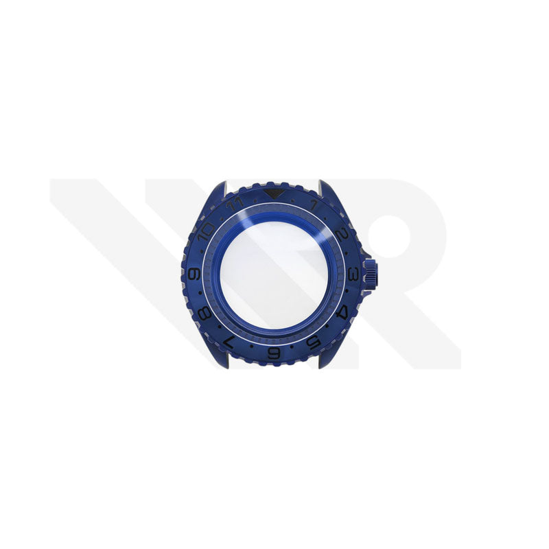 SKX Sandgestrahltes Gehäuse-Set für Seiko Mod: Blau (3 Uhr)