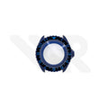 Sandblasted Blue SKX 3 O'clock Case Set for Seiko Mod: Black Blue Dual Time GMT Style