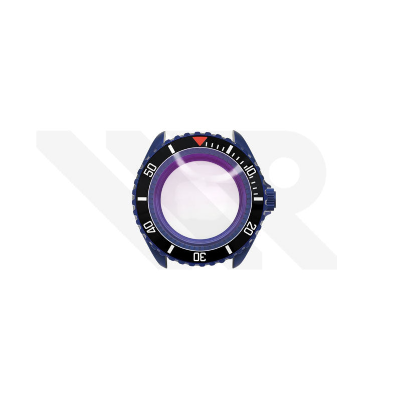 Sandblasted Blue SKX 3 O'clock Case Set for Seiko Mod: Blackbay Style