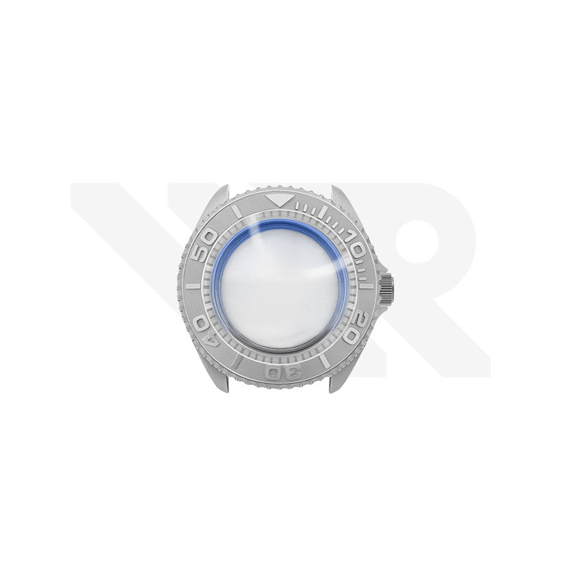 Sandblasted Silver SKX 3 O'clock Case Set for Seiko Mod: Silver Yachtmaster Style