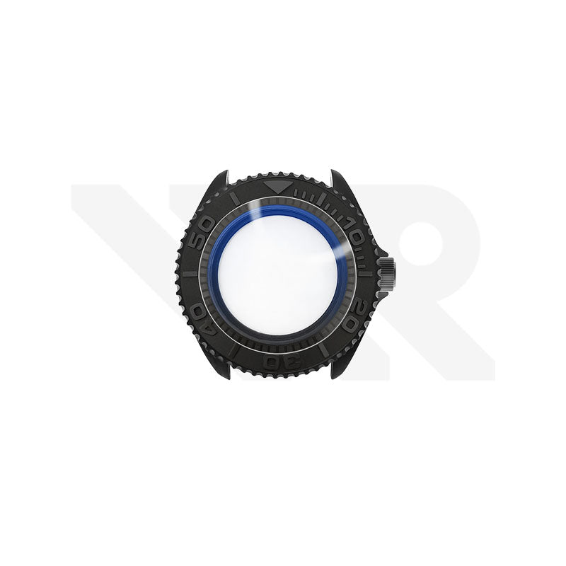 Sandblasted Black SKX 3 O'clock Case Set for Seiko Mod: Black Yacthmaster Style