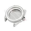Samurai Sandblasted Case Set for Seiko Mod: Silver (Solid case back)