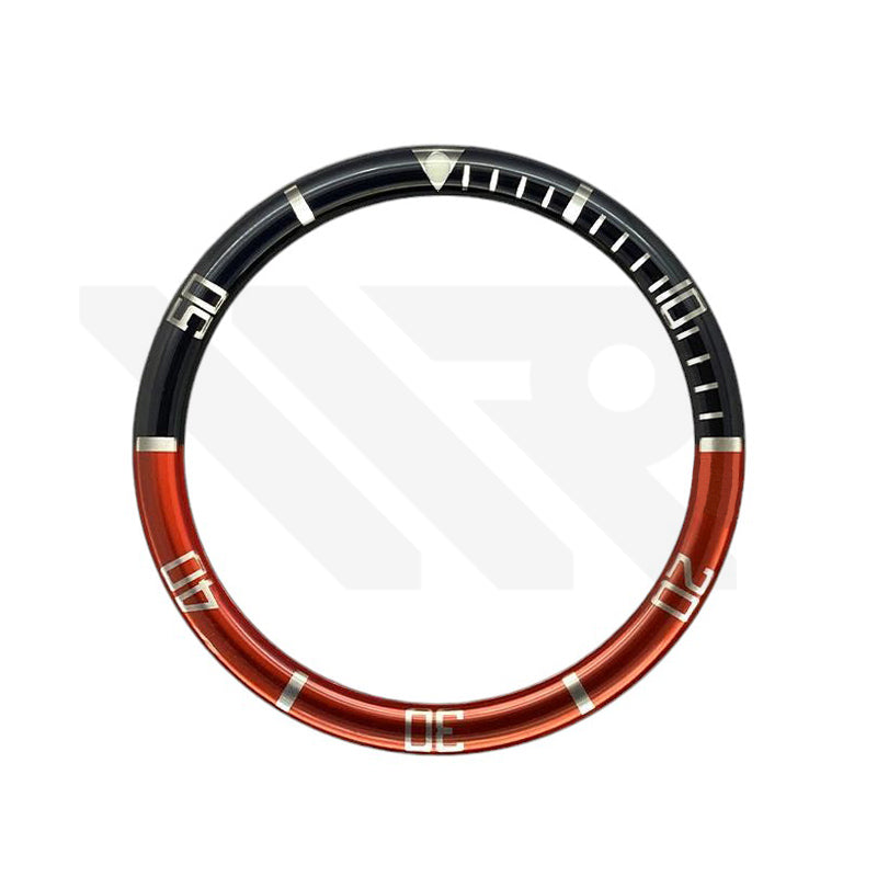 Resin Flat Bezel Insert for SKX/SRPD Seiko Mod: Cola-Silver