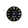 Retro Matte Black Sub Date Dial for Seiko Mod: White Sub