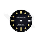 Retro Matte Black Sub Date Dial for Seiko Mod: White Sub