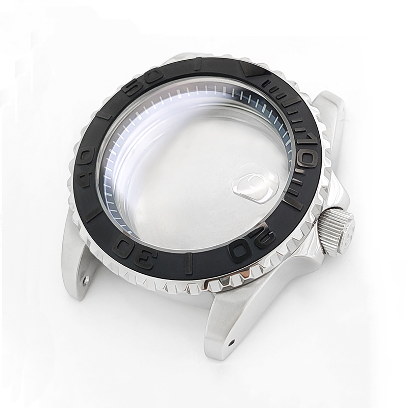 YM Oyster Style Brushed Case Set for Seiko SKX / SRPD Mod: Silver