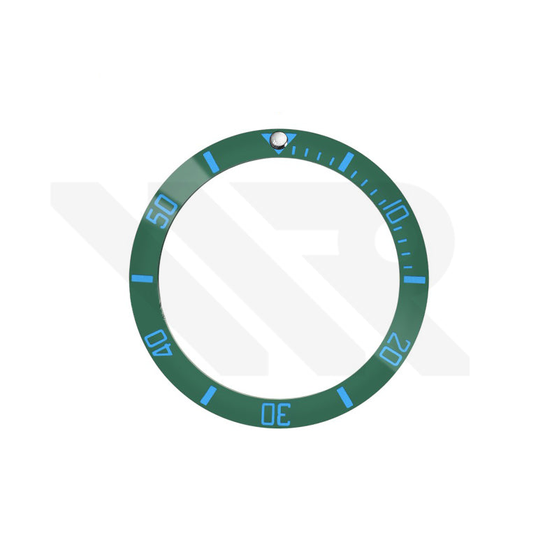 Sub Style Ceramic Sloped Bezel Insert for SKX/SRPD: Green-Blue