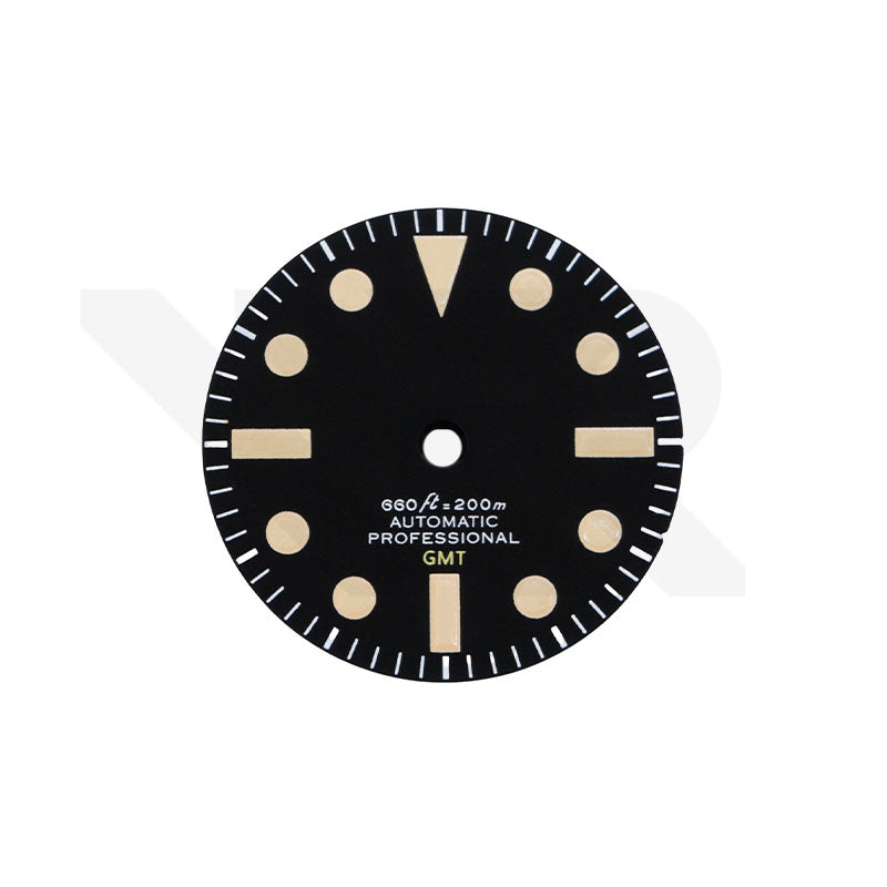 Black GMT Matte Dial for Seiko NH34 Mod – WR Accessories