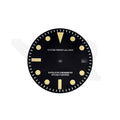Retro Black GMT Dial for Seiko Mod: White GMT Date