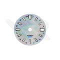 GMT White Pearl MOP Dial for Seiko NH34 Mod: Silver GS Diver Indices