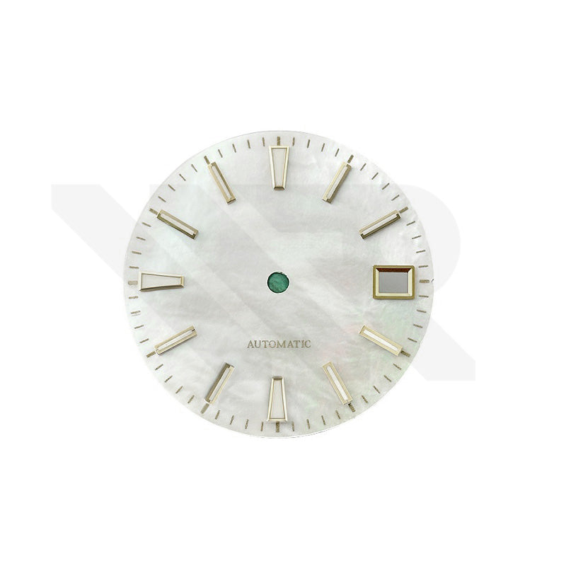 White Mother of Pearl Stick Indices Dial for Seiko Mod