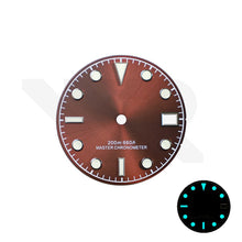 Afbeelding in Gallery-weergave laden, Blackbay Style Diver Dial for Seiko Mod: Sunburst Brown
