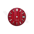 Cotes de Geneve Style Dial for Seiko Mod - Red GS Style Silver Indices