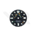 Black Multicolor Forged Carbon Fiber Dial for Seiko Mod