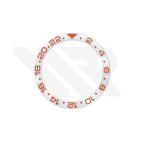 GMT-24 Ceramic Sloped Bezel Insert for SKX/SRPD - White/Orange