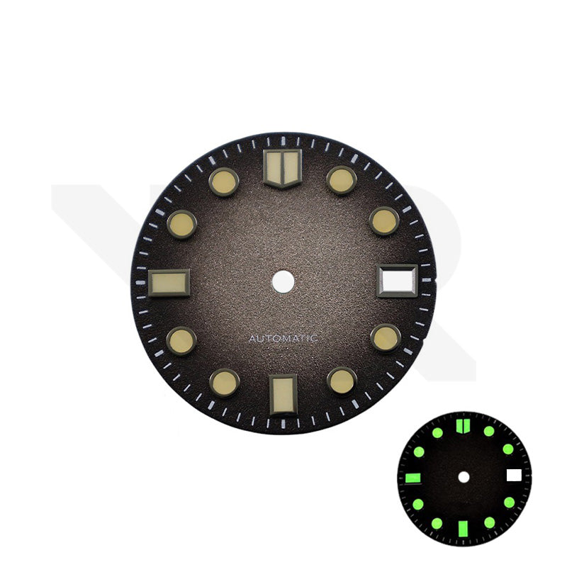 Frosted Finishing Dial for Seiko Mod: Marine Master Style Fume Brown