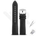Nylon Silicone Diver Strap for Seiko 5 Street Fighter Prospex Series - Black White