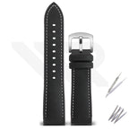 Nylon Silicone Diver Strap for Seiko 5 Street Fighter Prospex Series - Black White