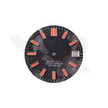 Carbon Fiber Dial for Seiko Mod - Red Luminous