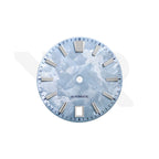GS Shunbun Style Icy Blue Dial for Seiko Mod: Silver GS Style Indices with 6h Date Window