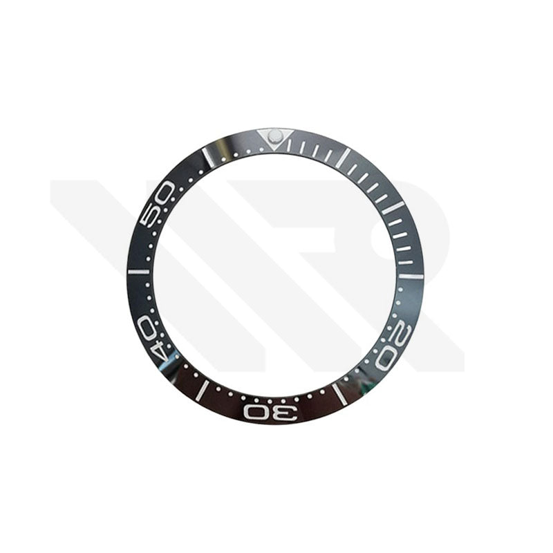 Ceramic Sloped 40mm Bezel Insert for Omega Seamaster SM300: Black