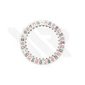 Date Disc for ETA-2824 Automatic Movement - Red White Roulette