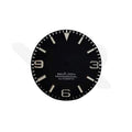 Field Watch Dial for Seiko Mod: Matte Black with Silver 369 Indices