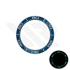 Sea Master Style Ceramic Sloped Bezel Inserts for SKX/SRPD Seiko Mod: Blue