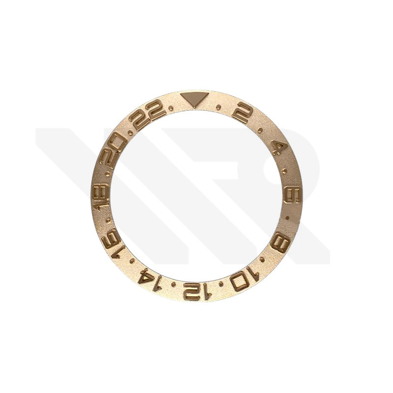 YM Style GMT-24 Ceramic Sloped Bezel Insert for SKX/SRPD: Rose Gold