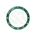 GMT Aluminium Sloped Bezel Insert for SKX/SRPD Seiko Mod - Green