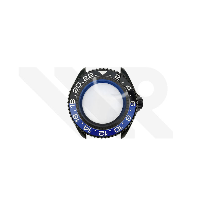 Polished Black SKX 3 O'clock Case Set for Seiko Mod: Batman GMT Master Style