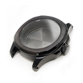 Nautilus Brushed Case Set for Seiko Mod: Black
