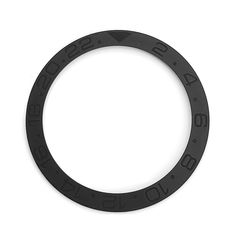 GMT-24 Ceramic Sloped Bezel Insert for SKX/SRPD - Matte Black