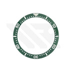 Ceramic Flat Bezel Inserts for SKX013 / SKX015 - Green/White