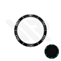 Full Luminous Ceramic Sloped 38mm Bezel Insert Compatible with Omega Seamaster SM300: Black