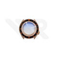 Sandblasted Rose Gold SKX Case Set for Seiko Mod: Black Orange Dual Time GMT Style