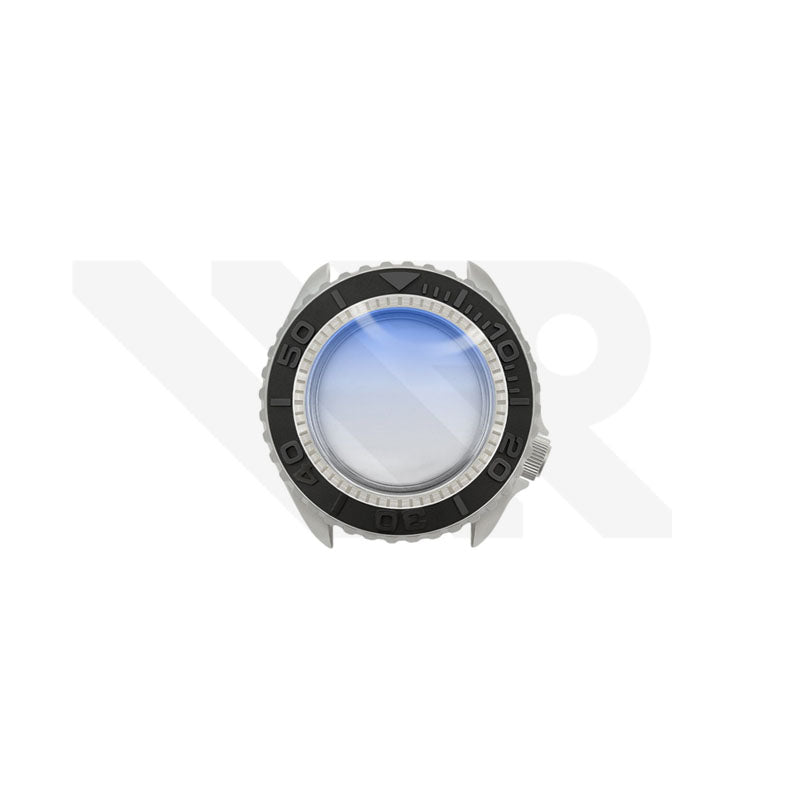 Sandblasted Silver SKX Case Set for Seiko Mod: Black Yachtmaster Style