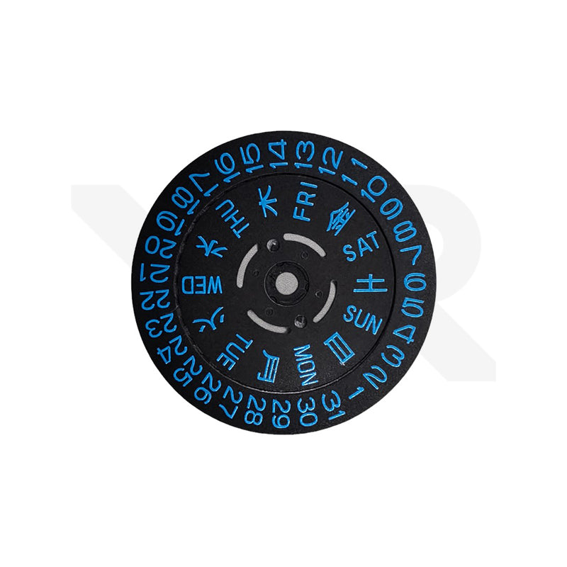 NH36 Day-Date Disc - Kanji (Black/Blue)