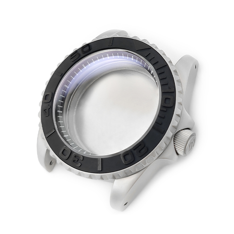 YM Oyster Style Sandblasted Case Set for Seiko SKX / SRPD Mod: Silver