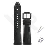 Nylon Silicone Diver Strap for Seiko 5 Street Fighter Prospex Series - Black White