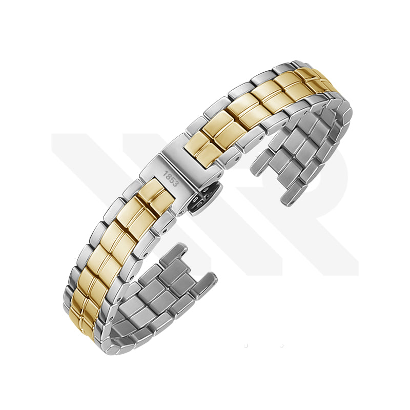 Ersatzarmband aus Edelstahl, kompatibel mit Tissot Flamingo T094210A