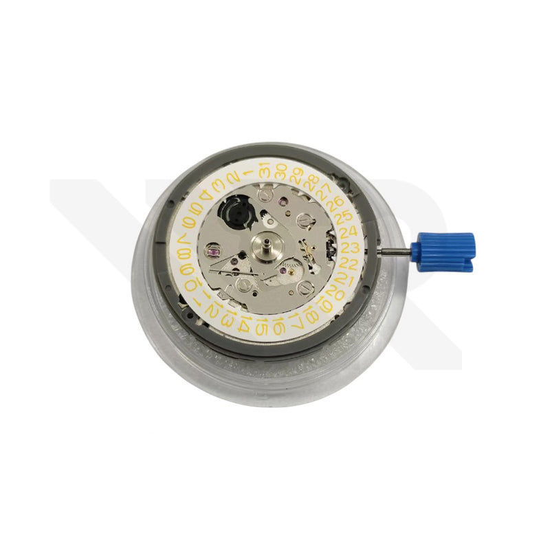 Seiko (SII) NH35A Automatic Movement (White/Yellow Date Disc)