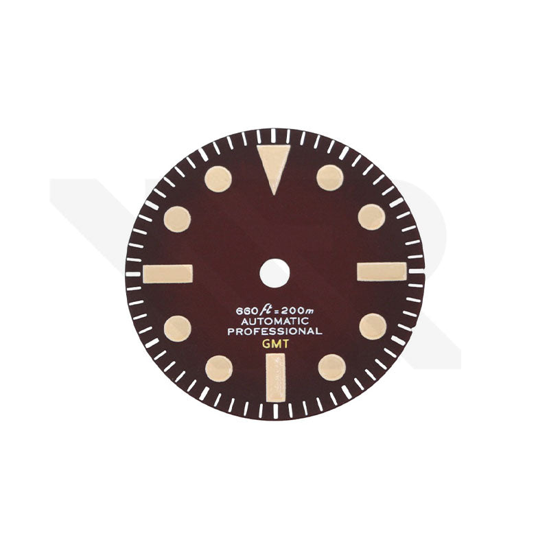 Tropical GMT Matte Dial for Seiko NH34 Mod