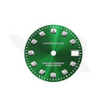 Sunburst Green Dial with Zirconia Indices for Seiko NH34 Mod: GMT Style