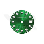 Sunburst Green Dial with Zirconia Indices for Seiko NH34 Mod: GMT Style