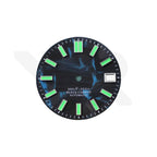 Carbon Fiber Dial for Seiko Mod - Green Luminous