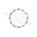 GMT-24 Ceramic Sloped Bezel Insert for SKX/SRPD - White/Green