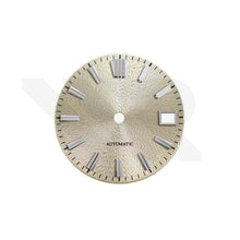 Load image into Gallery viewer, Textured Metallic Sunburst Dial for Seiko Mod: Champagne Gold Dial GS Indices
